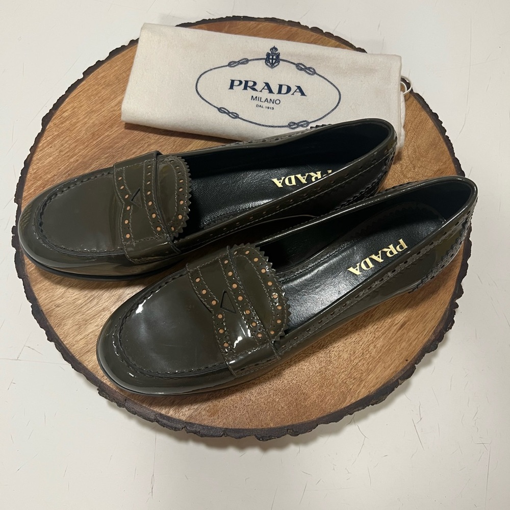 Prada Patent Leather Loafers - Picture 1 of 6